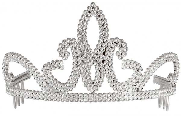 Silberne Glitzer Tiara