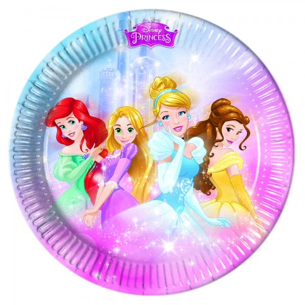 8 Prinzessinnen Traum Pappteller 23cm