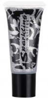 Glitzer Make-Up Silber