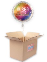 Schulkind Regenbogen Folienballon 45cm