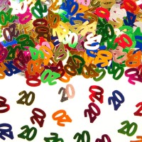 14g Streudeko bunt Zahl 20