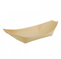 50 Holz Fingerfood Schalen Schiffchen 19 x 10cm
