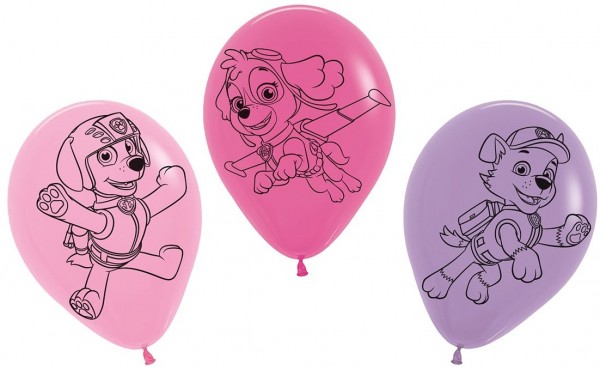 5 Paw Patrol Friends Luftballons Skye 30cm