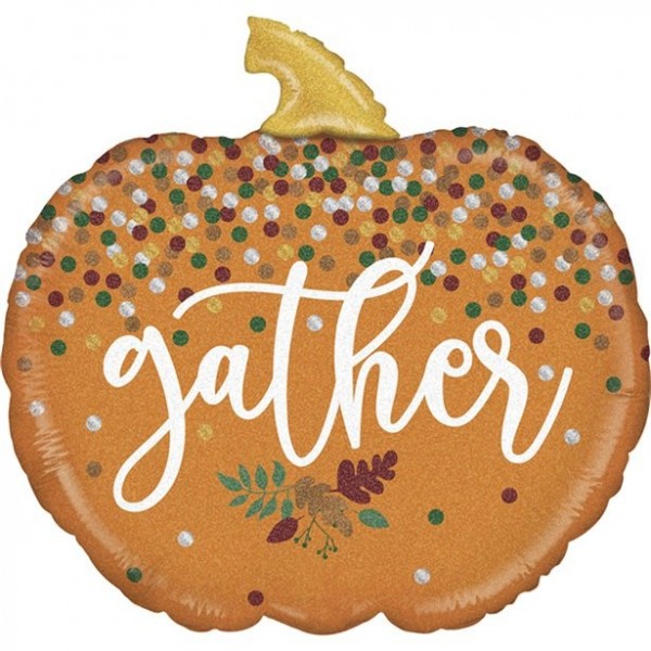 Gather Kürbis Folienballon 71cm
