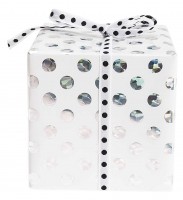 Vorschau: Holografisches Punkte Geschenkpapier