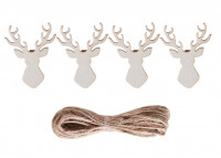 Vorschau: Hirsch Kartenhalter Girlande