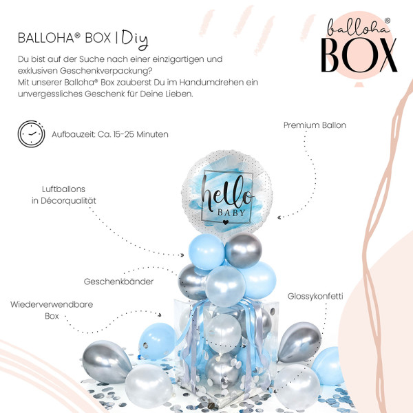 Balloha Geschenkbox DIY Welcome to the World, Baby Boy! XL 3