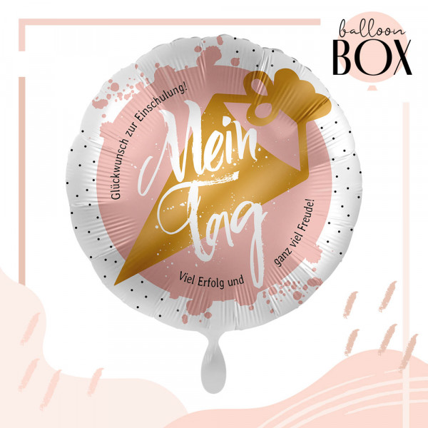 Balloha Geschenkbox DIY 1. Schultag rosa XL