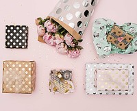 Vorschau: FSC Lovely Dots Geschenkpapier weiß