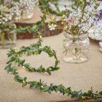 Landliebe Hochzeit Blätter Lichterkette 2m