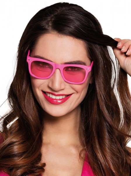 Neon Pinke Brille