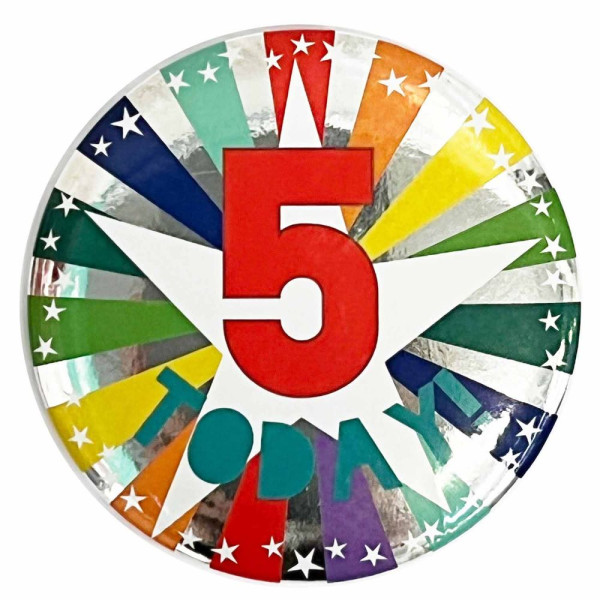 5 Today Ballonsticker