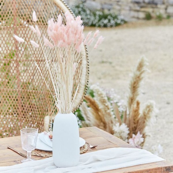 20 Country Wedding Samtgräser rosa 65cm