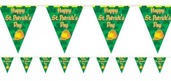 Happy St Patricks Day Wimpelkette 3,65m