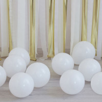 Vorschau: 40 Eco Latexballons Weiß