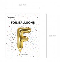 Vorschau: Folienballon F gold 35cm