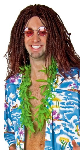 Grüne Hawaiikette Mit Hanfmuster