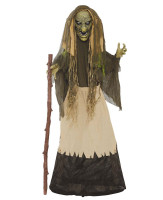 Vorschau: Horror Hexe animiert mit Licht 160cm