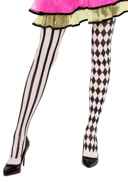 Muster Mix Harlekin Strumpfhose