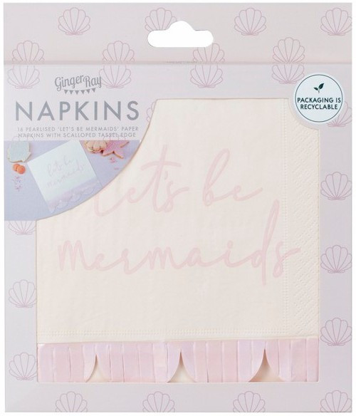 16 Be Mermaid Servietten 16 x 16,5cm 3