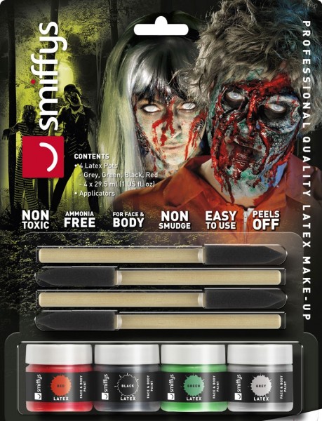 Zombie Flüssig Latex Set