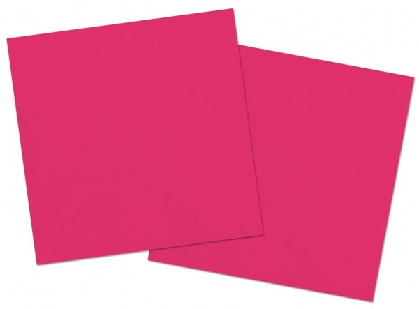 20 Servietten Cleo pink 33 x 33cm