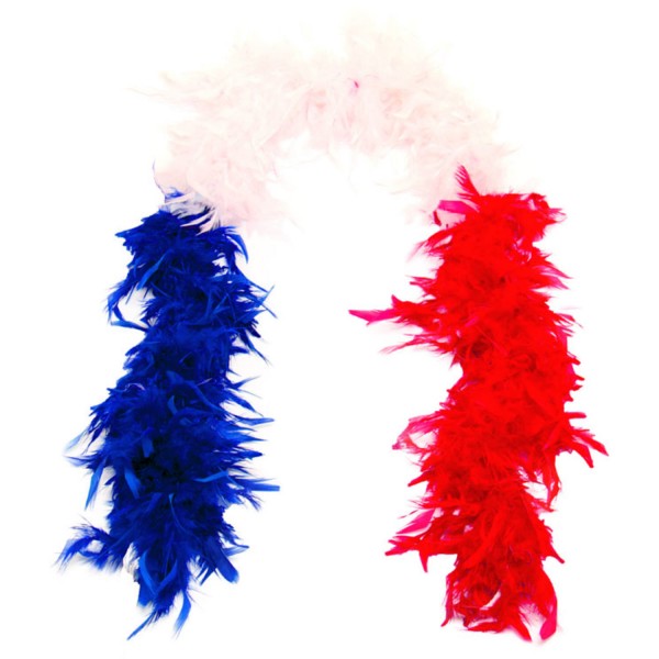 Frankreich Fan Federboa 1,8m