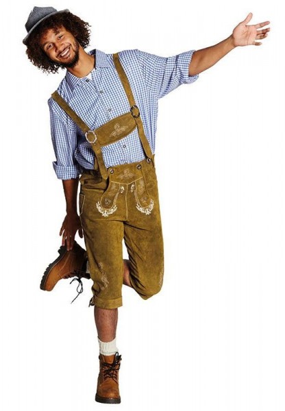 Hellbraune Lederhose Vito