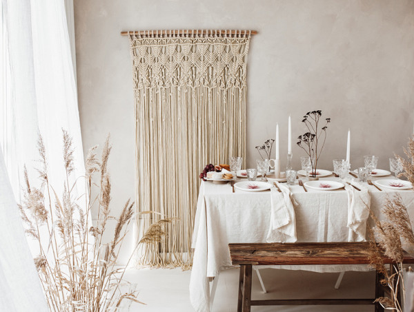 Makramee Boho Hänger 94,5cm x 1,71m 5