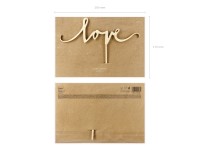 Förhandsgranskning: Tårtdekoration Love 23 x 16cm