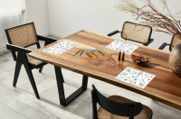 6 Little Dino Tischsets zum Ausmalen
