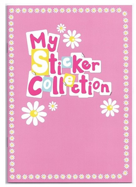 Blumen Stickeralbum 21 x 15cm