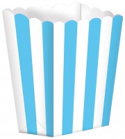 5 Candy Buffet Snack Boxen azurblau