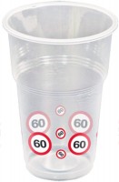 10 Verkehrsschild 60 Becher 350ml
