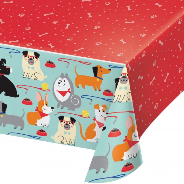 Hunde Party Tischdecke 2,59 x 1,59m