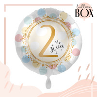 Vorschau: Balloha Geschenkbox DIY Rainbow Dots Zwei XL