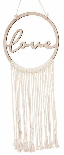 Boho Love Makramee Wanddeko 25,5cm 2