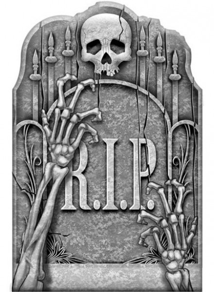 Geister Friedhof Grabstein 56cm