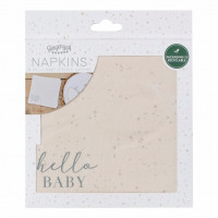 Vorschau: 16 Hello Baby Servietten 33cm