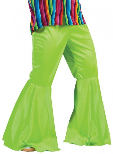 Neon Grüne Hippie Schlaghose