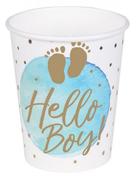 10 Cute Little Boy Pappbecher 210ml