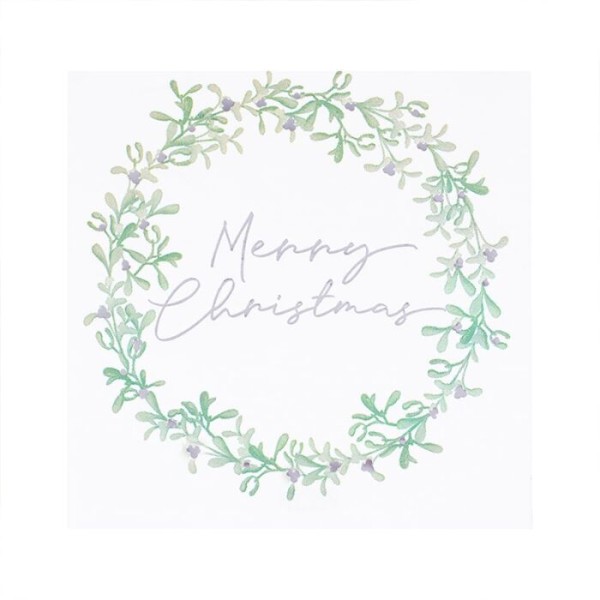 16 Winterdorf Merry Christmas Servietten 34cm 2