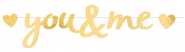 Goldener Banner Little love 1,8m