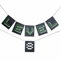 Gamer Eco Wimpelkette personalisierbar 1,8m