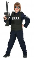 Schwarze SWAT Kinderweste