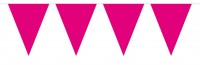 Wimpelkette Einfach Pink 10m