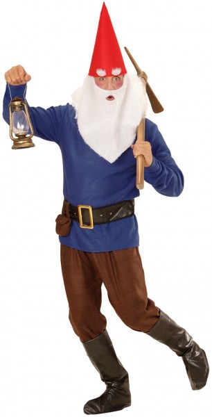 Herren Zwerg Kostüm Blau 3