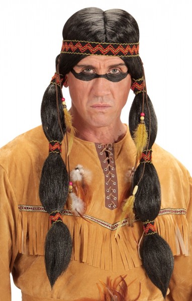 Indianer Häuptlings Perücke
