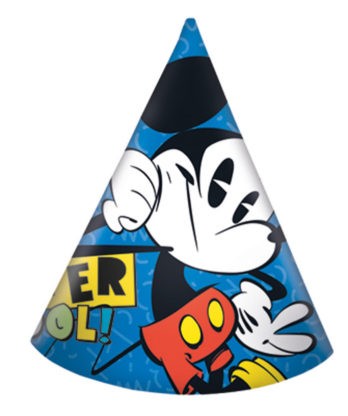 6 super coole Micky Maus Partyhüte