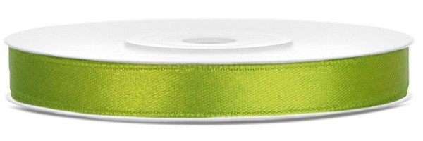 25m Satin Geschenkband apfelgrün 6mm breit